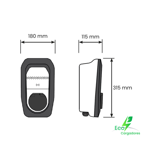 Cargador Inteligente Monofásico eHome 5 T2S32 N (7,4 kW)