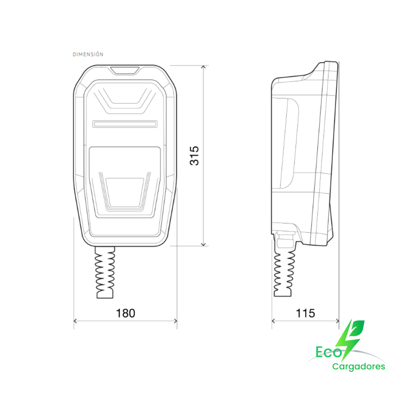 Cargador Doméstico Trifásico eHome T2C16 TRI (11 kW)
