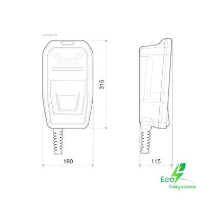 Cargador Doméstico eHome T2S16 TRI (11 kW)