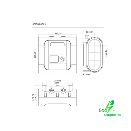 Caja de Recarga Inteligente Trifásica ePark T-2C2 Gen4 (2 x 22 kW)