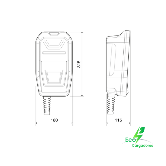 Cargador Inteligente Monofásico eHome 5 T2C32 B (7,4 kW)