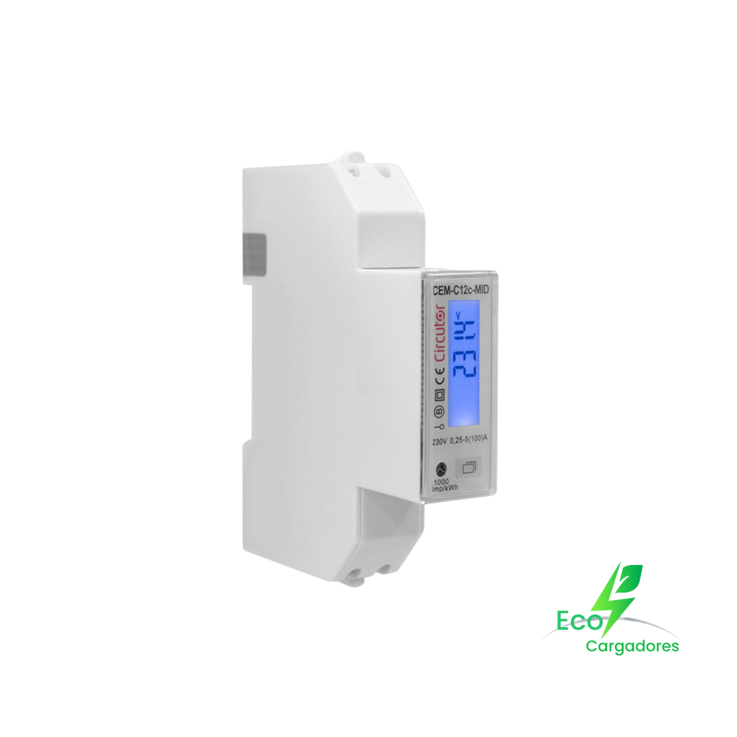 Contador de Energía Monofásico CEM-C12c-MID con Comunicación RS-485 Modbus