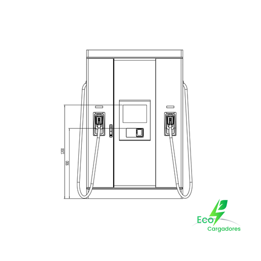 Estación de Carga Rápida DC RAPTION 160C CCS2-CHA 5M (160 kW / 62,5 kW)